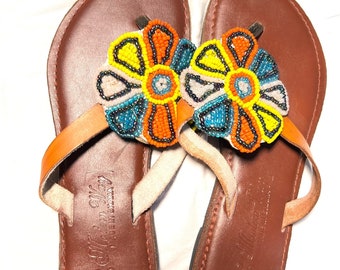 Women Sandals ,Masai Sandals, African Sandals, Beaded Sandals,Women Shoes, Leather Sandals,Summer Sandals ,Beach Sandals