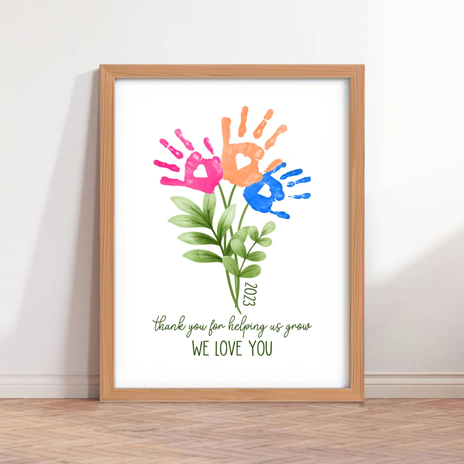 Mother's Day Handprint Art, Handprint Flower, Bouquet Design for Mom ...