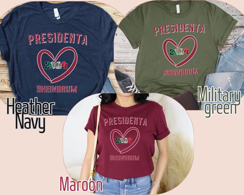 Claudia Sheinbaum Shirt, President of Mexico, Mexican T-shirts, AMLOVER