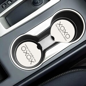 Posavasos de esteatita XOXO para cartas de amor, regalos románticos, accesorios para el coche, decoración de San Valentín, bonito posavasos para pareja.