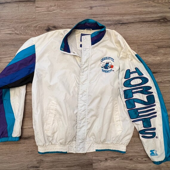 Vtg Charlotte Hornets Jacket Adult Medium Starter NBA Basketball Coat Mens  90s