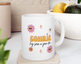 Personalized Ceramic Coffee Mug: Custom Smile Gift, 11oz