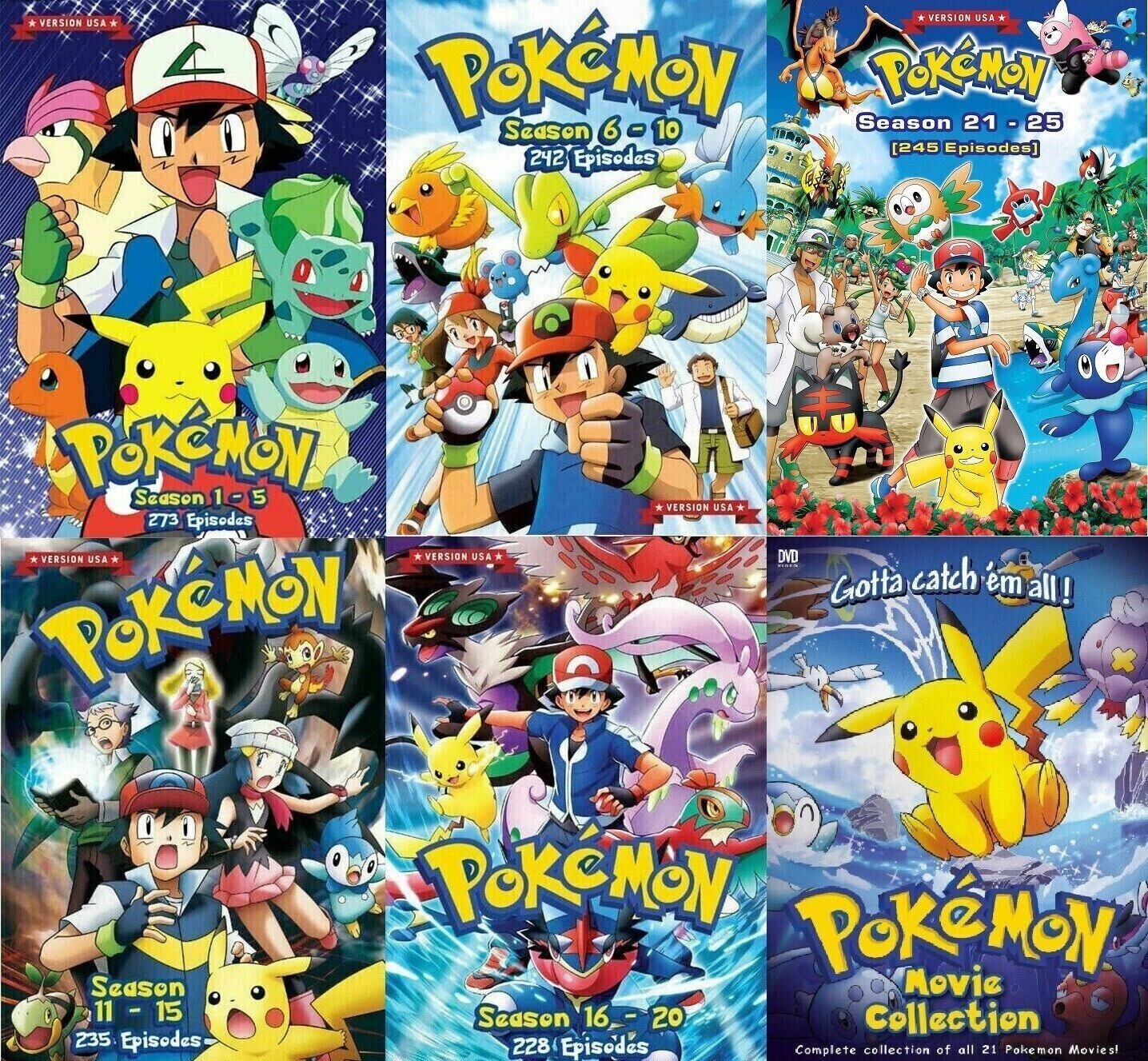 Pokemon XY & Z Complete TV Series Vol.1-49 End ANIME DVD English Subs  Region All