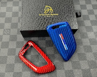 Competition Edition Premium Fiber Key Fob Cover For BMW M3 M4 M5 M8 X3M X4M X5M X6M Competition Custom Made Exclusive Gift