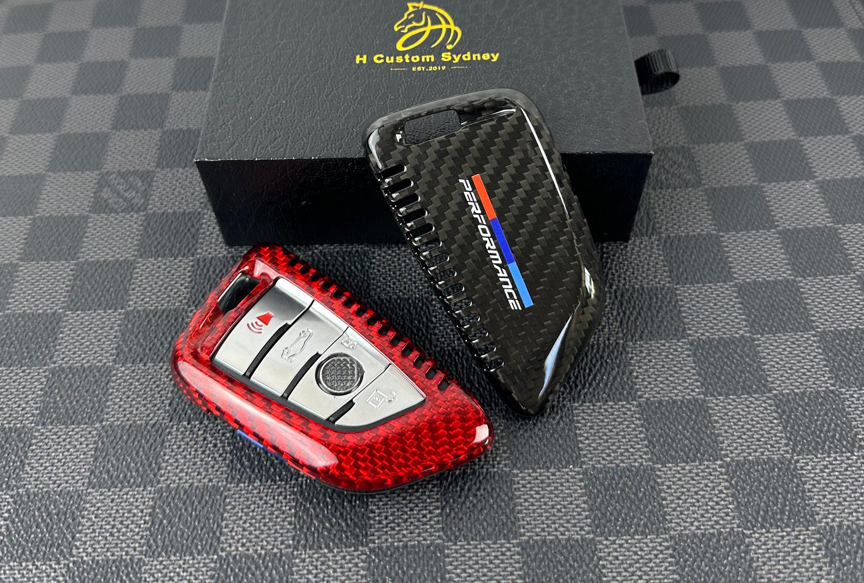 M Performance Edition Premium Fiber Key Fob Cover for BMW M 