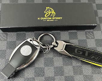 GTR Style Premium Alcantara Leather Keychain Keyring For Mercedes AMG model Custom Made Exclusive Gift