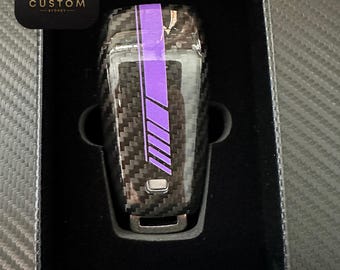 Premium Genuine Carbon Fiber Key Fob Cover Case For Mercedes AMG Model A c e s cla gle glc Class Custom Made Exclusive Gift