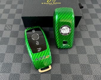 Premium Carbon Fiber Key Cover Case For Mercedes AMG A45S W177 Limited Edition
