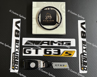 GT63S Gloss Black Badges Emblems Package For Mercedes GT63S X290 Exclusive Edition Pack