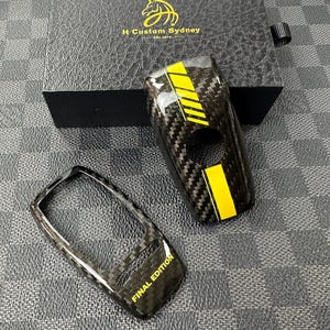 Premium Carbon Fiber Key Fob Cover Case Set For Mercedes AMG C63S E63s GLE63S GLS63 G63 GT63S Final Edition Custom Made