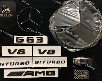 All Black G63 Full badges Package for Mercedes G63 W463A 2019-2024 Night Edition Pack