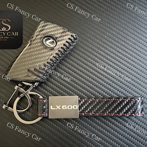 LX600 Genuine Carbon Fiber Keyring Key Fob Cover For Lexus LX600 Model Custom Made Exclusive Gift