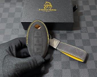 Funda protectora para llave de Alcantara Premium, compatible con el modelo Nissan Z Z34, edición exclusiva NISMO.