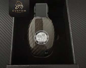 Premium-Carbon-Faser-Aktionsschlüssel-Hüllen-Abdeckungspaket für Mercedes A CLA C GLC gle gls Old Model Key Exclusive Made