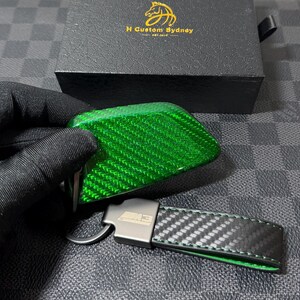 Funda para llavero de fibra de carbono premium de competición M3 M4 M5 M8 X3M X4M X5M X6M, hecha a medida, regalo exclusivo