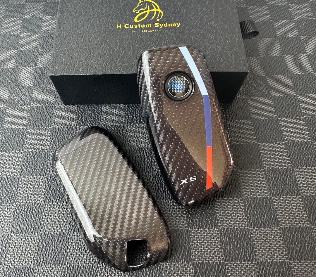 Premium Genuine Carbon Fiber Key Fob Cover for BMW X5 X6 X7 New ...