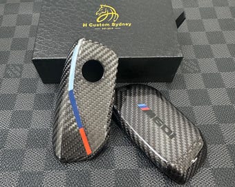 Luxury Carbon Fiber Key Fob Cover For BMW X5 X6 X7 LCI M60i New Generation Key Exclusive Made