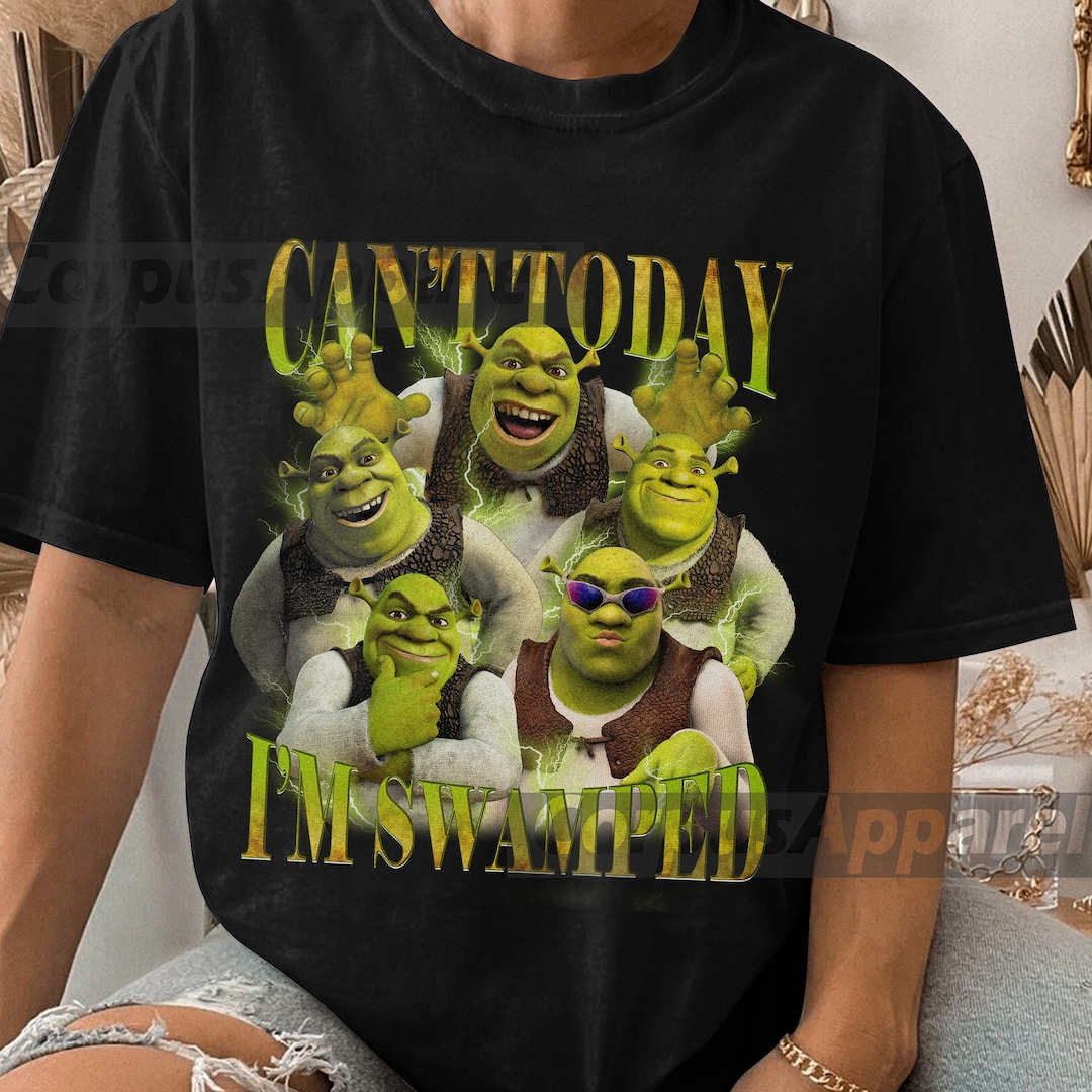 Can't Today I'm Swamped Shirt Shrek and Fiona Shirt - Etsy
