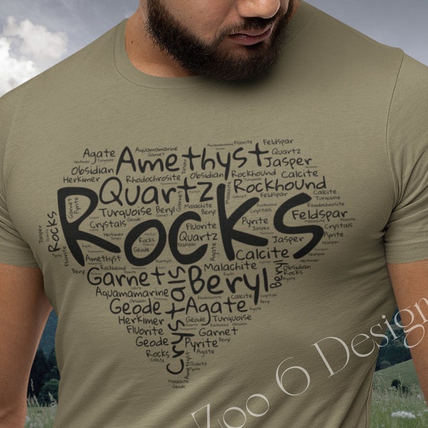 Geology Shirt * Rock Collector * Word Cloud Tee * Rockhound * Geologist T-shirt