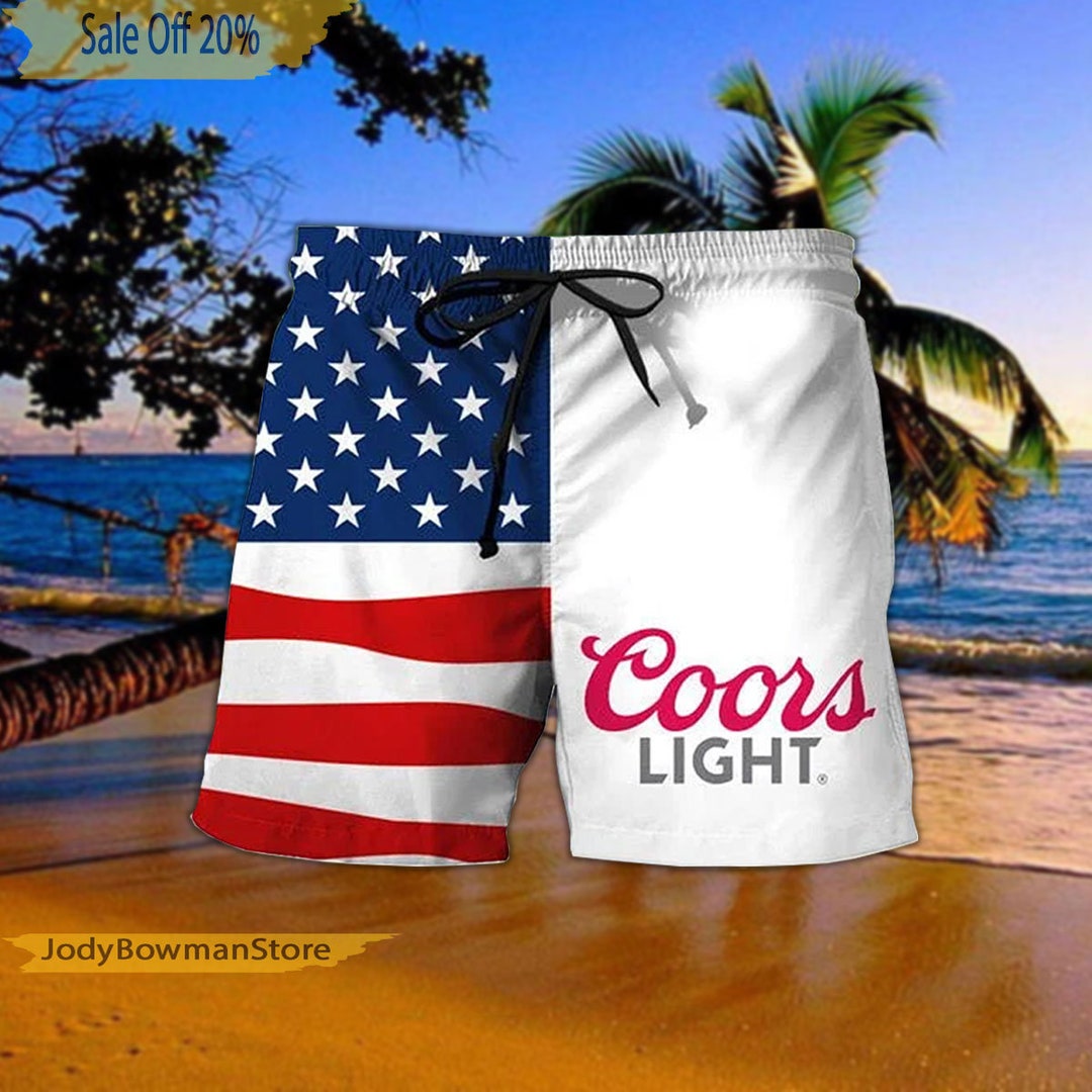 Coors Light Shorts Coors Light Beach Shorts Coors Light Swim Etsy