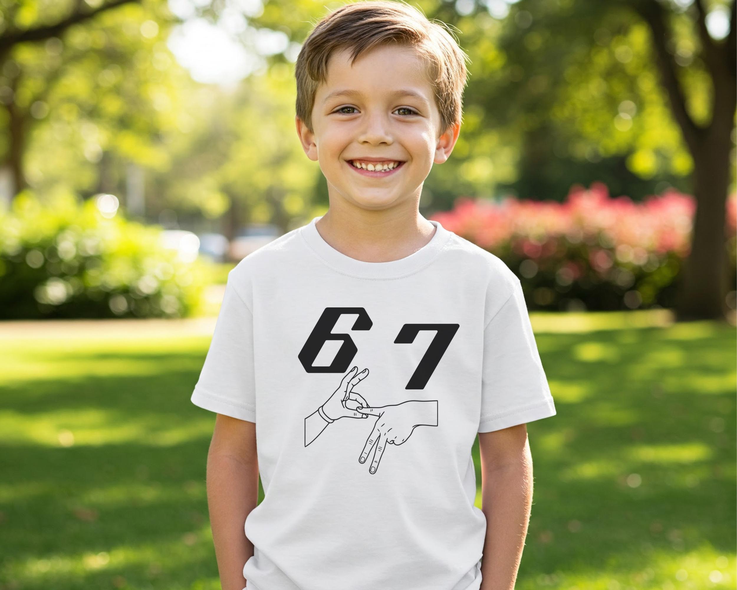 Six Seven Meme Shirt, 6 7 Viral Tee, Youth Unisex Graphic Tee