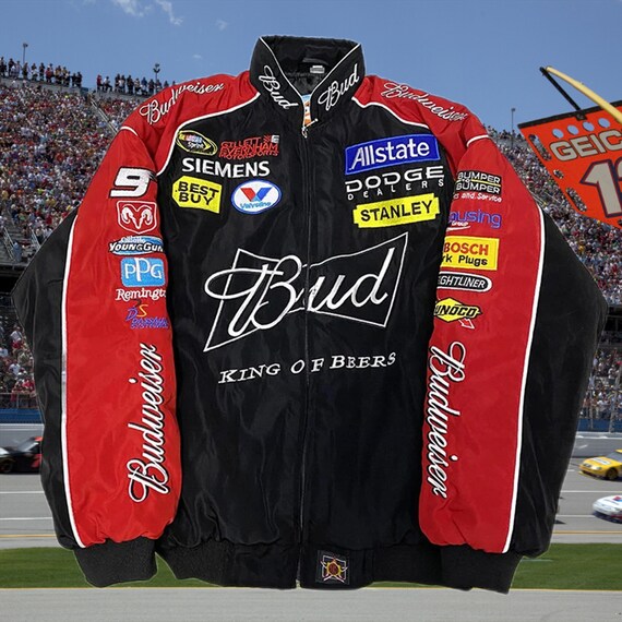 Nascar Budweiser Racing Jacket nascar Racing Bomber Jacket F1