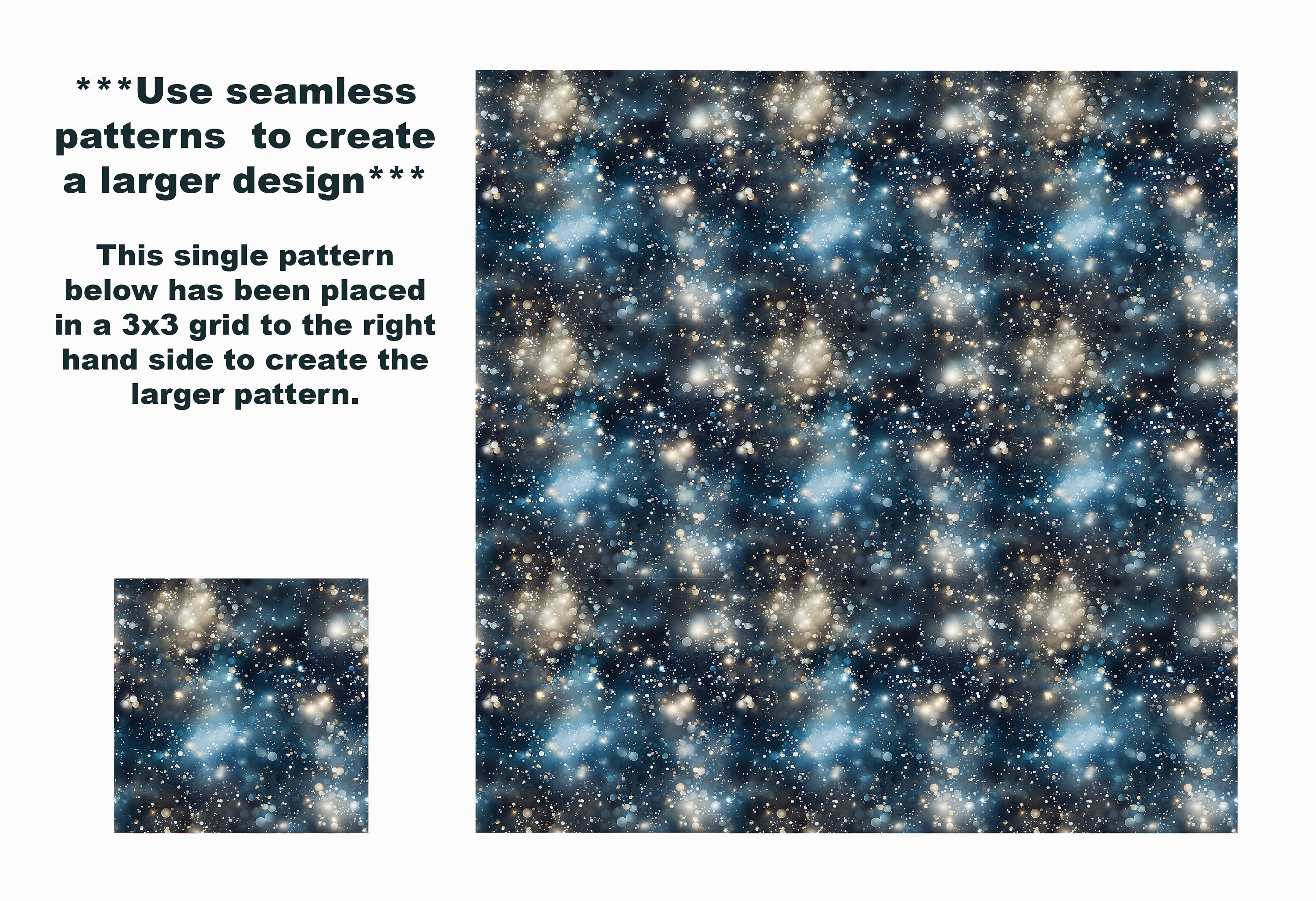 Sparkle Sky Seamless Paper / Pattern printable Starry Sky - Etsy
