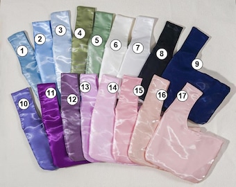 Shimmer Satin Knot Wristlet, Solid Color Wrist Bag, Bridesmaid Gift, Wedding Evening Party Clutch,knot bag