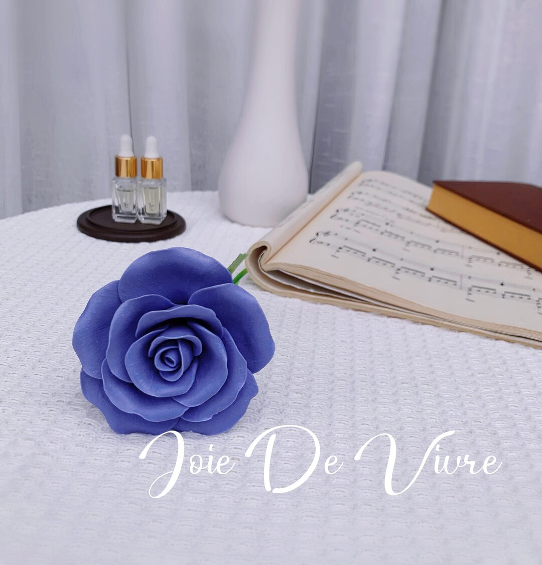Blue Rose Ceramic Flower Handmade Aroma Diffuser| Birthday | Wedding ...
