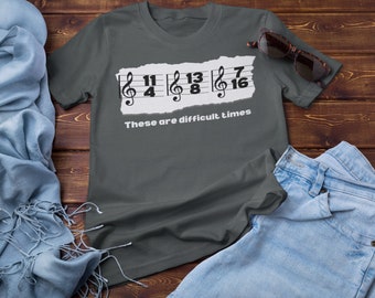 Dangerous Times Tee, Funny Music T-Shirts, Musician Gift, Music Puns, Band Geek, Orchestra Jokes, Choir Nerd, Best Graphic Tees