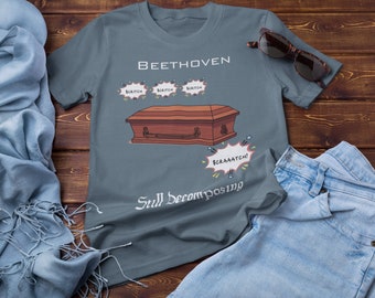 Roll Over Beethoven Tee, Funny Music T-Shirts, Musician Gift, Music Puns, Band Geek, Orchestra Jokes, Choir Nerd, Best Graphic Tees