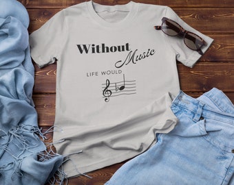 Life Would B flat Tee, Funny Music T-Shirts, Musician Gift, Music Puns, Band Geek, Orchestra Jokes, Choir Nerd, Best Graphic Tees