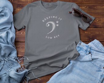 Low Key Tee, Funny Music T-Shirts, Musician Gift, Music Puns, Band Geek, Orchestra Jokes, Choir Nerd, Best Graphic Tees