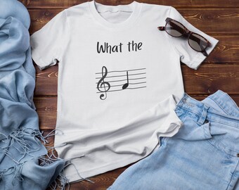F Tee, Funny Music T-Shirts, Musician Gift, Music Puns, Band Geek, Orchestra Jokes, Choir Nerd, Best Graphic Tees