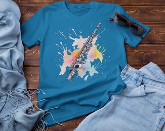 Clarinet Tee, Instrumentalist T-Shirt, Funny Musician Gift, Orchestra Player Graphic T-Shirt, Band Geek Shirts