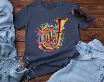 Tuba Tee  Collection, Instrumentalist T-Shirt, Funny Musician Gift, Orchestra Player Graphic T-Shirt, Band Geek Shirts