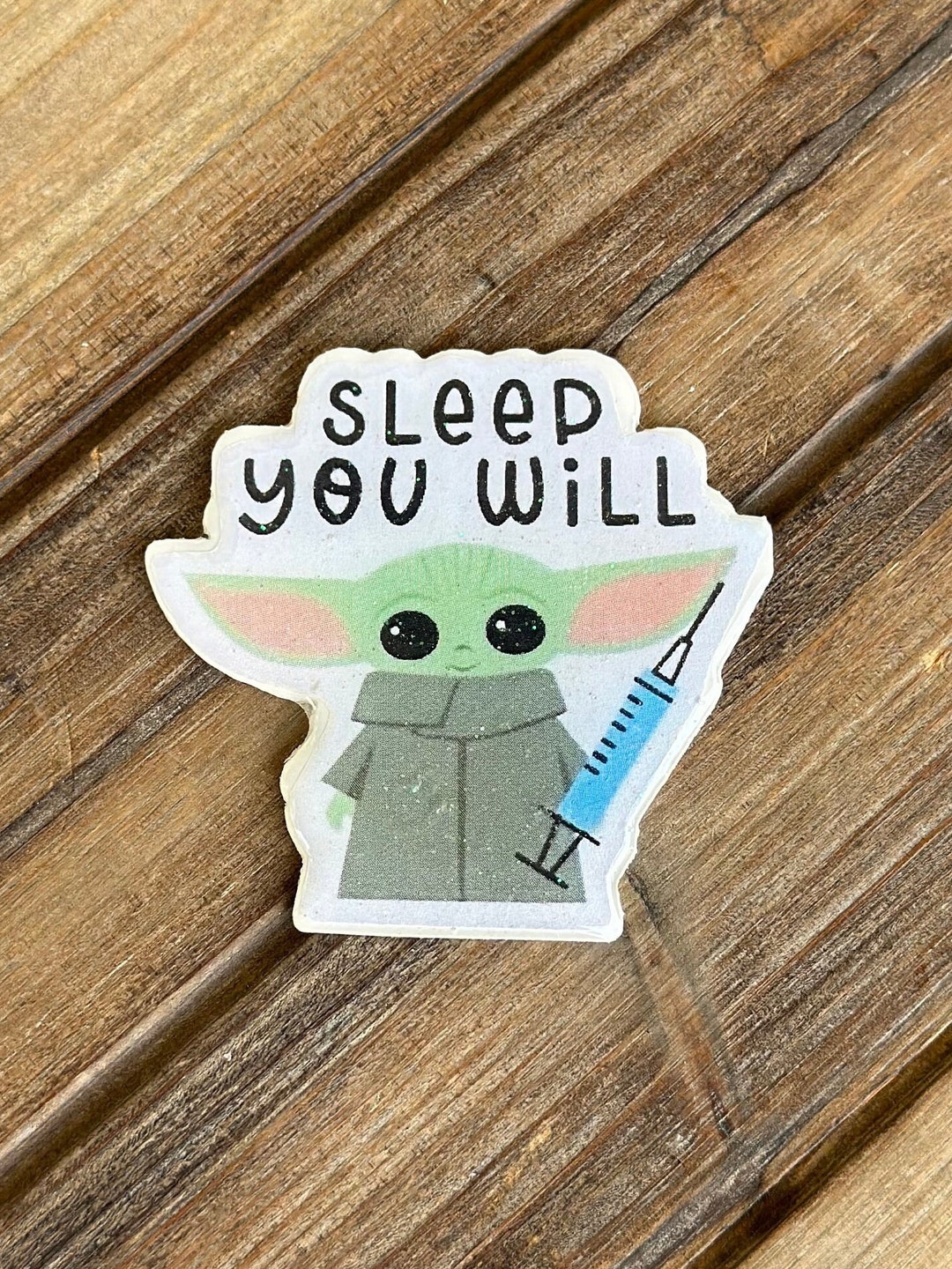 Porta Badge Retrattile Baby Yoda Star Wars - Portabadge A Bobina Per Infermiere Con Etichetta 3D