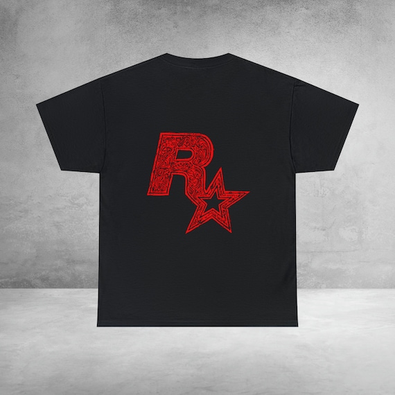 Rockstar Games Vintage Y2k Video Game Logo Tee Shirt 