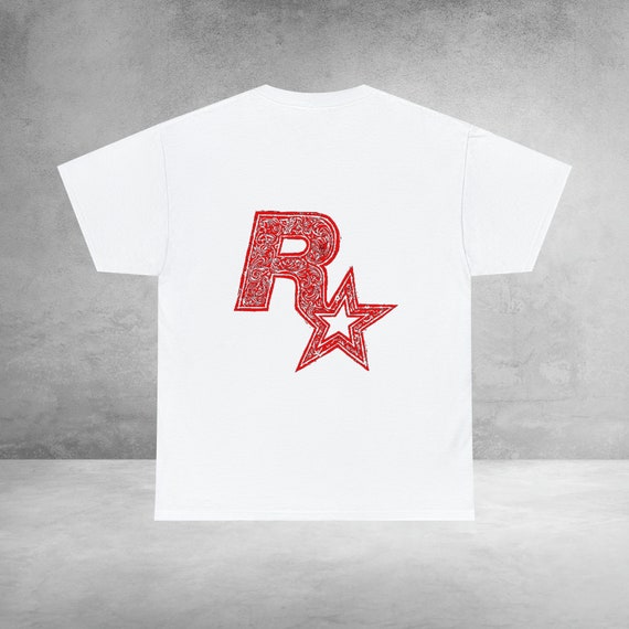 Rockstar Games Vintage Y2k Video Game Logo Tee Shirt 