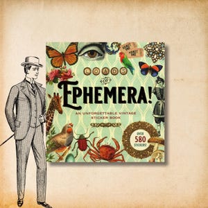 Peter Pauper Press Sticker Book – 500+ Vintage Scrapbooking, Planner, and Journaling Stickers