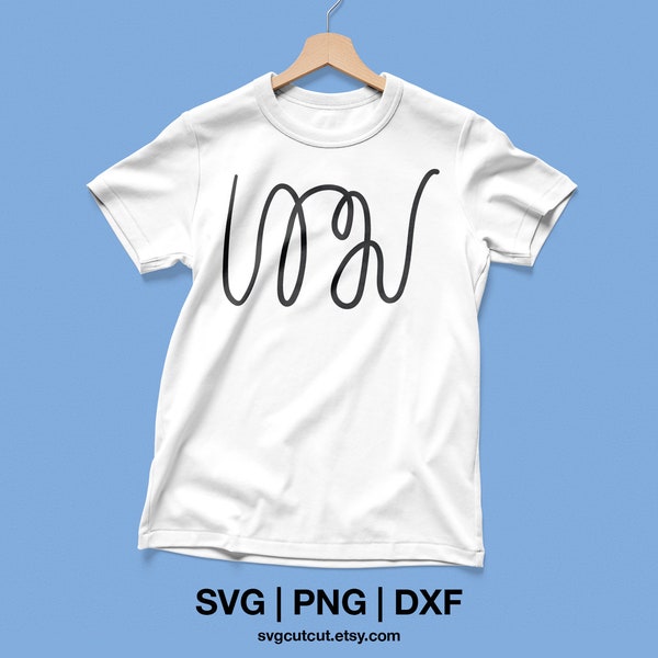 Squiggly Line SVG design - Squiggle SVG for Cricut - Squiggle shirt SVG - Cut file - Digital Download - Premium - Retro - Boho