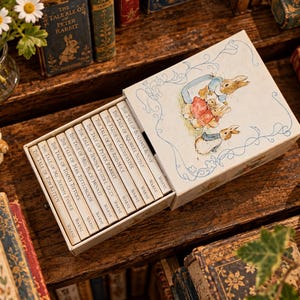 Beatrix Potter miniatyrböcker | 12 Peter Kanin-berättelser (boxset)