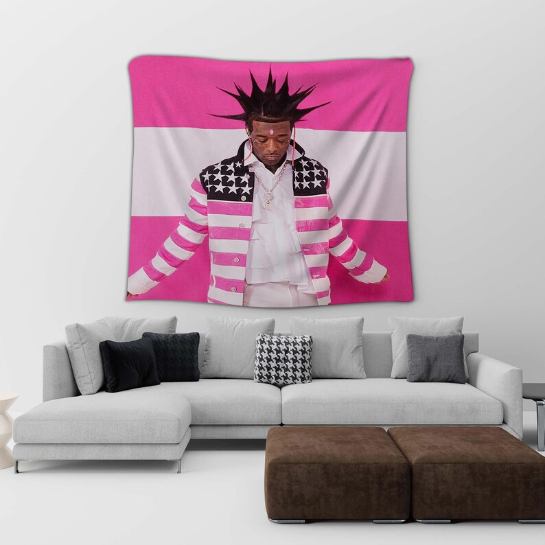 Lil Uzi Vert Rap Tapestry Pink Tape Album Tour Tapestries Etsy