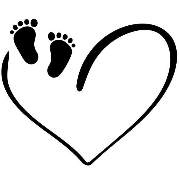 Perfect Gift for New Parents Baby Footprints and Feet - SVG, PNG, JPG