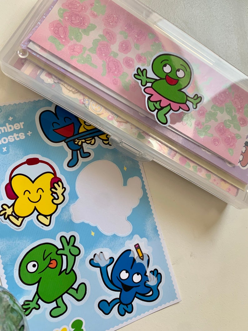 BFDI Algebralien Number Hosts Sticker Sheet Etsy