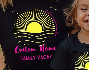 Custom Family Vacay Tee, Vacation Shirts, Vacation Sweatshirts, Summer Time Shirts, Vacation Graphic Tees, Custom Vacation Group Shirts,