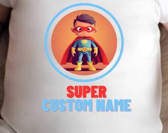 カスタムスーパーヒーローTシャツ、パーソナライズされたスーパーヒーローキッズ、アクションフィギュアギフト、スーパーヒーロー親子お揃いギフト、アクションヒーロースウェットシャツ