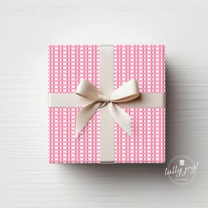 Pink Multi Striped Gift Wrap, Pink Christmas Wrapping Paper, All Occasion Wrapping