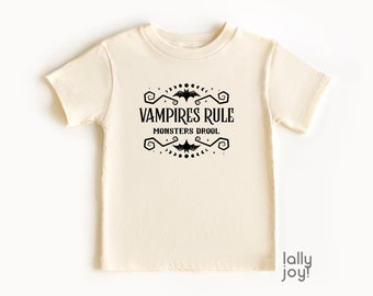 Vampire Kids Shirt, Monster Toddler Tee, Halloween Shirt, Cute Fall Shirt for Kids, Spooky Season Toddler Shirt, Halloween Kids Shirt