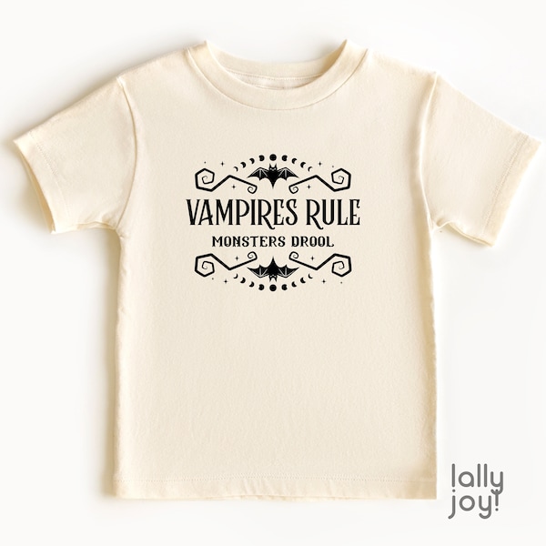 Vampire Kids Shirt, Monster Toddler Tee, Halloween Shirt, Cute Fall Shirt for Kids, Spooky Season Toddler Shirt, Halloween Kids Shirt